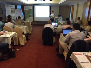 Guest speaker, John Lever (Group Products Manager) providing training in products and applications at one of the lecture sessions.