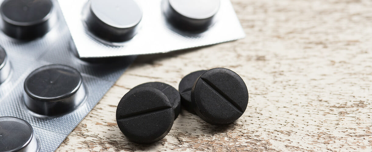 Gélules au charbon actif