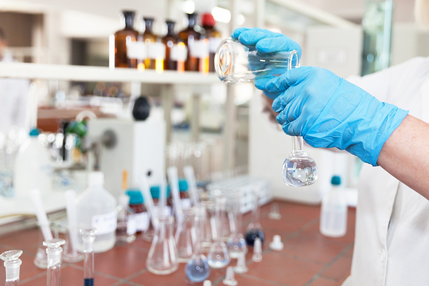 Testing water samples for PFAS